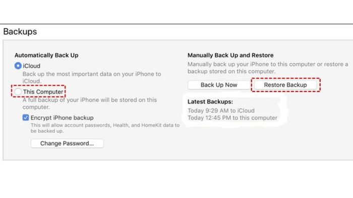 Xóa iPhone từ xa với iTunes