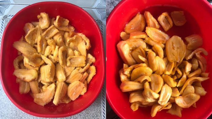 Chi tiết cách làm mứt mít dẻo ăn liền bước 2 (Hình minh họa)
