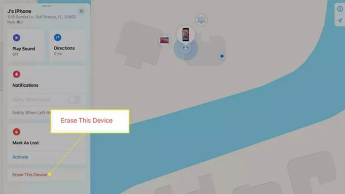 Hủy xóa iPhone từ xa trên thiết bị Apple khác