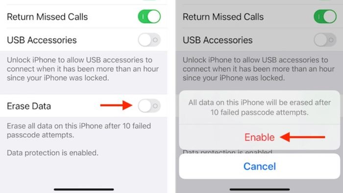 Cách xóa iPhone từ xa sau nhiều lần nhập sai mật khẩu