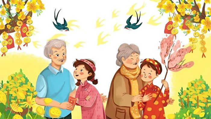 Vẽ tranh ngày Tết với chủ đề mùa xuân rực rỡ