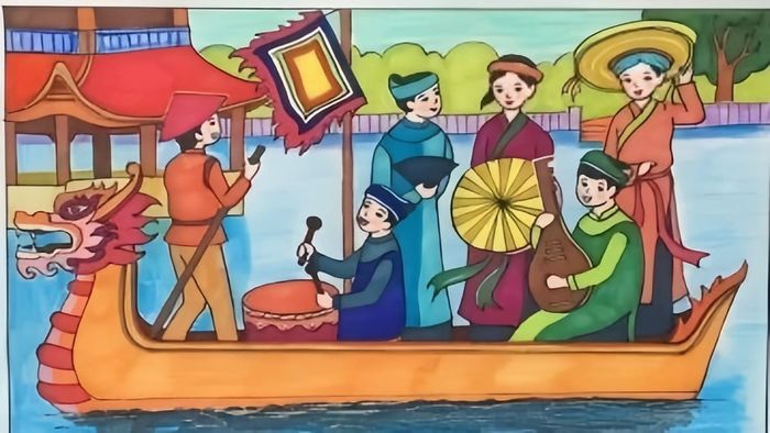 Hình ảnh vẽ tranh Tết đẹp với độ phân giải 4k