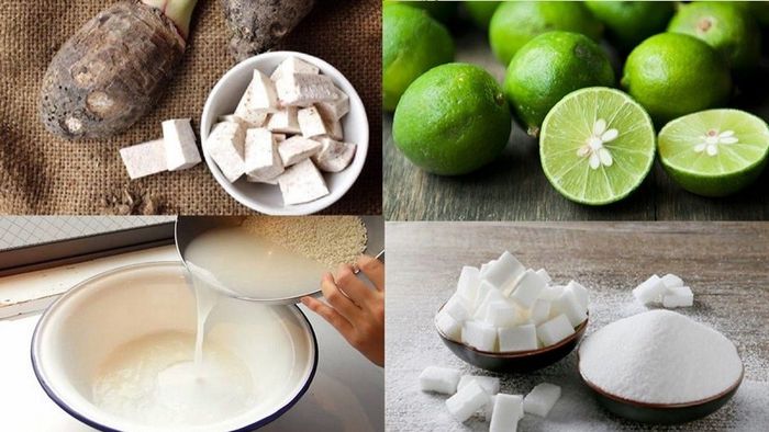 Cách làm mứt khoai môn ngào đường - Bước 1