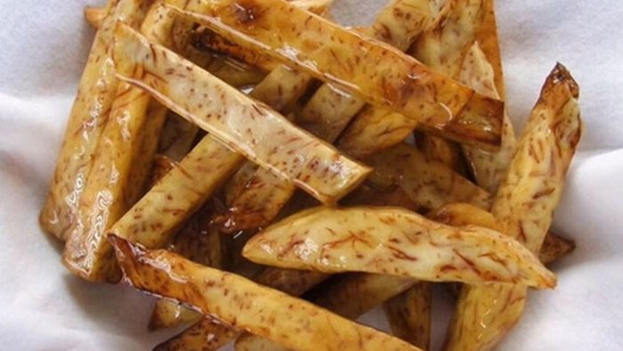 Hướng dẫn cách làm mứt khoai môn caramel và kết quả cuối cùng