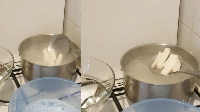 Hướng dẫn làm mứt khoai môn ngào đường - bước 3