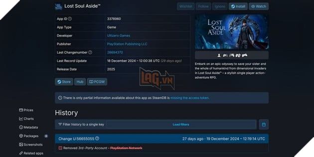 Một trò chơi do Sony phát hành trên PC lần đầu tiên không yêu cầu liên kết với PSN.