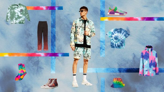 Các món đồ đặc trưng trong phong cách Y2K - Họa tiết tie-dye