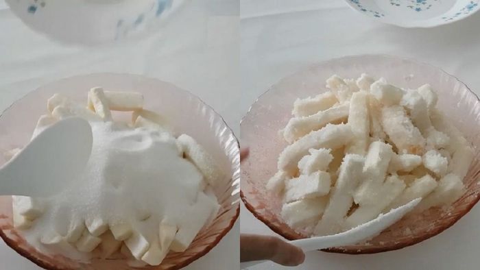 Hướng dẫn làm mứt khoai môn ngào đường - bước 4