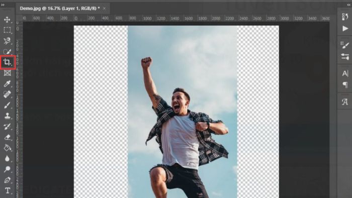Hướng dẫn mở rộng ảnh trong Photoshop bằng công cụ Marquee Tool - Bước 1 (Hình minh họa)