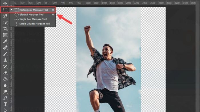 Hướng dẫn mở rộng ảnh trong Photoshop bằng công cụ Marquee Tool - Bước 2 (Hình minh họa)