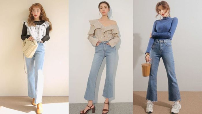 Các món đồ đặc trưng trong phong cách Y2K - Quần jean ống loe