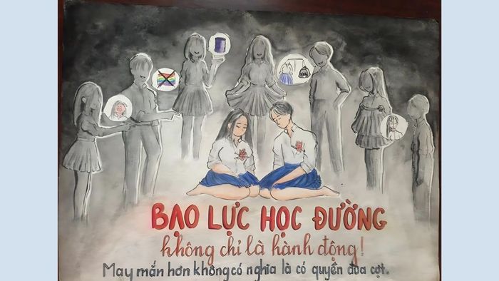 Cuộc thi vẽ tranh nhằm phòng chống bạo lực học đường