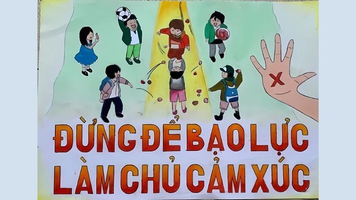 Tải về những bức ảnh vẽ tranh bạo lực học đường đầy cảm hứng