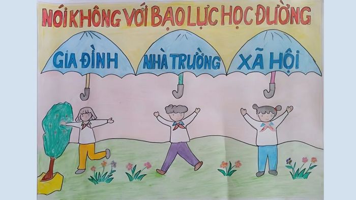 vẽ tranh bạo lực học đường chất lượng 4k
