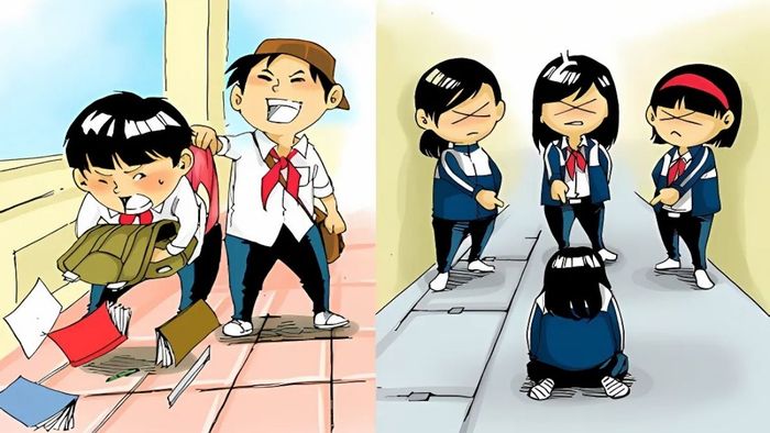 Bước đầu tiên trong việc vẽ tranh về bạo lực học đường