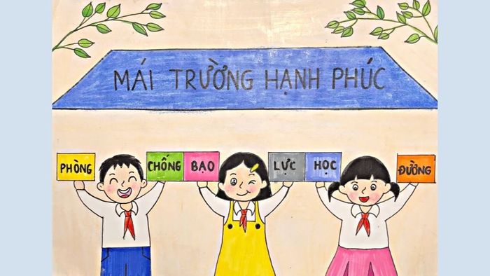 Vẽ tranh bạo lực học đường với phong cách đẹp mắt