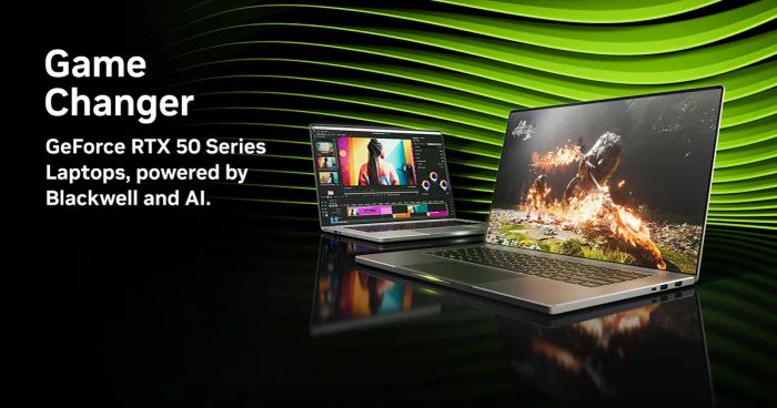 RTX 5000 cũng đã có mặt trên các dòng laptop