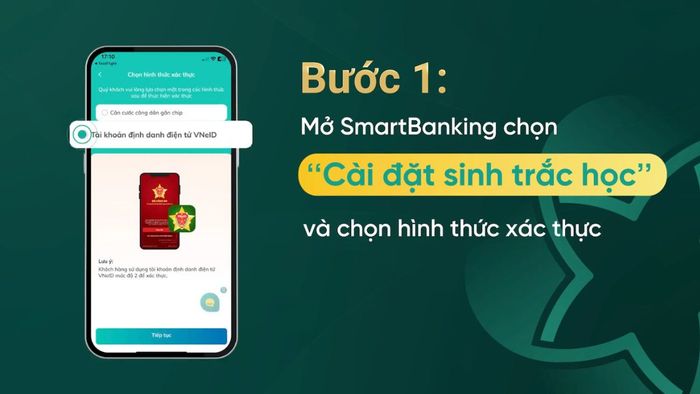 Hướng dẫn chi tiết cách xác thực sinh trắc học qua VNeID - Bước 1