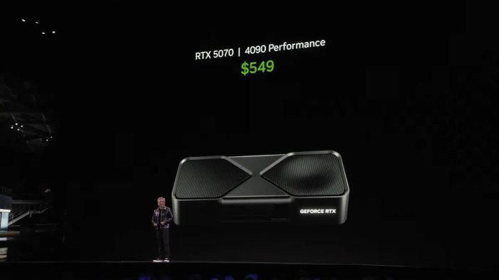 CEO NVIDIA cho biết RTX 5070 sẽ mang lại hiệu suất tương đương RTX 4090 nhưng chỉ với mức giá 549 USD
