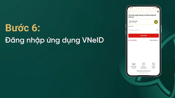 Hướng dẫn xác thực sinh trắc học qua VNeID - bước 6