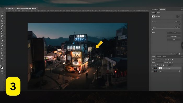 Làm mờ ảnh trong Photoshop – Bước 3