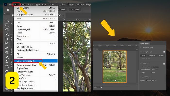 Làm mờ ảnh trong Photoshop – Bước 2