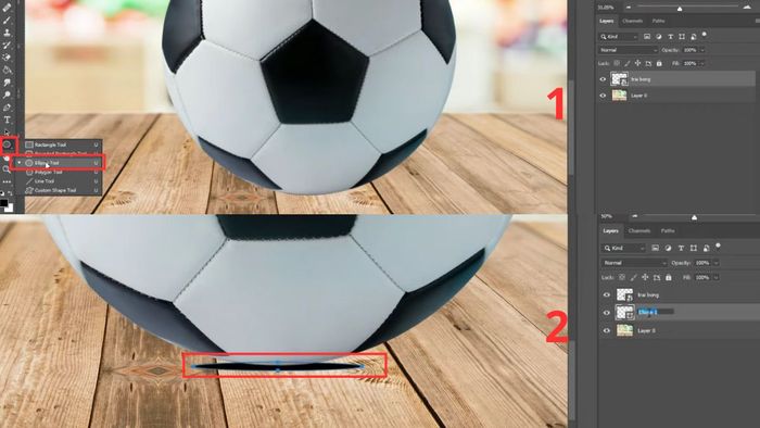 Hướng dẫn đổ bóng trong Photoshop, phương pháp 2, bước 2