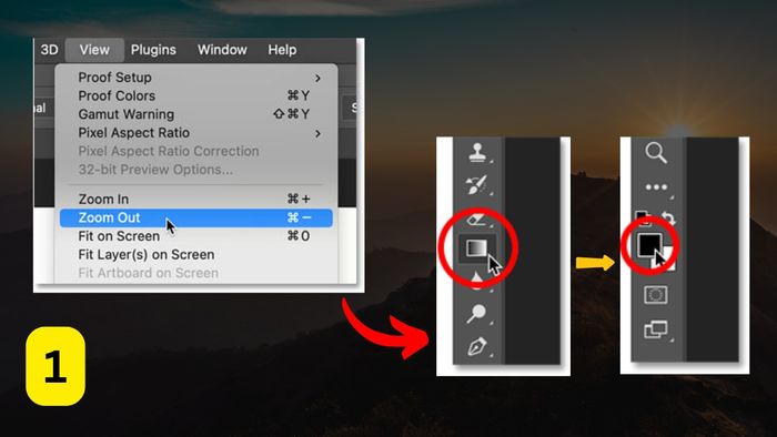 Làm mờ ảnh trong Photoshop cách 6 bước 1