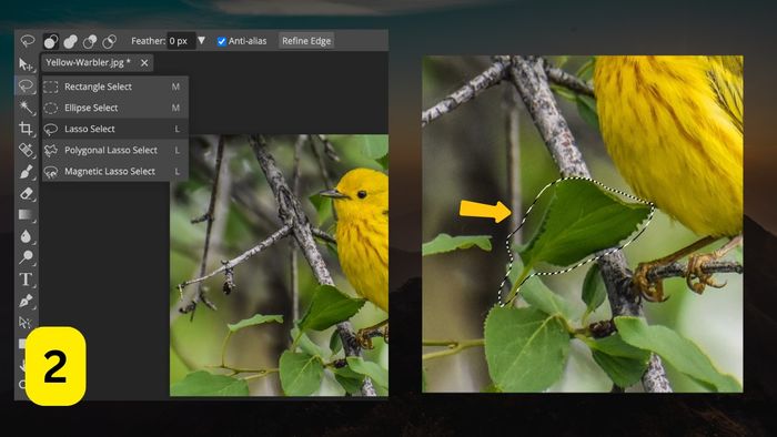 Làm mờ ảnh trong Photoshop – Bước 2