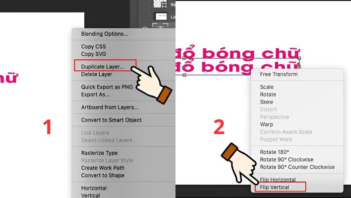 Hướng dẫn đổ bóng trong Photoshop, phương pháp 3, bước 2