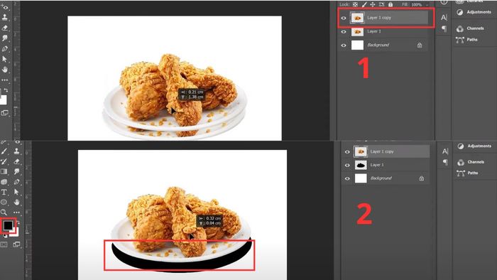 Hướng dẫn đổ bóng trong Photoshop, phương pháp 1, bước 4