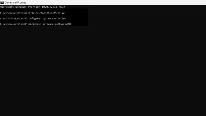 Hướng dẫn khắc phục lỗi không reset được Win 10 qua bước 3 của phương pháp 5