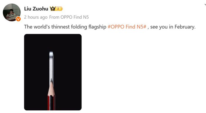 OPPO đã chia sẻ teaser đầu tiên về Find N5