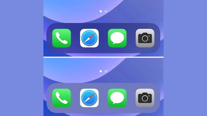 Hướng dẫn thay đổi màu thanh Dock trên iPhone iOS 15 - Bước 3