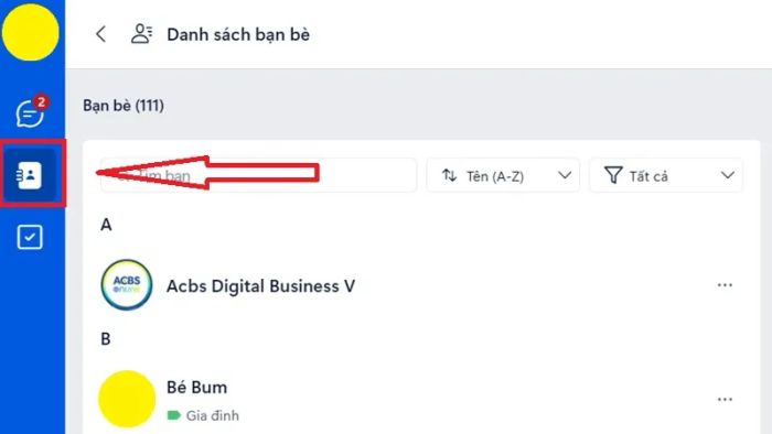 Cách xóa bạn Zalo nhanh trên máy tính