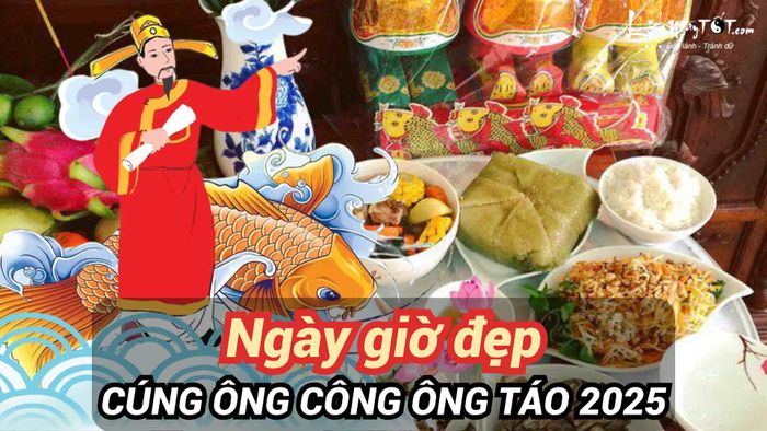 Ngày giờ đẹp cúng ông Công ông Táo năm 2025