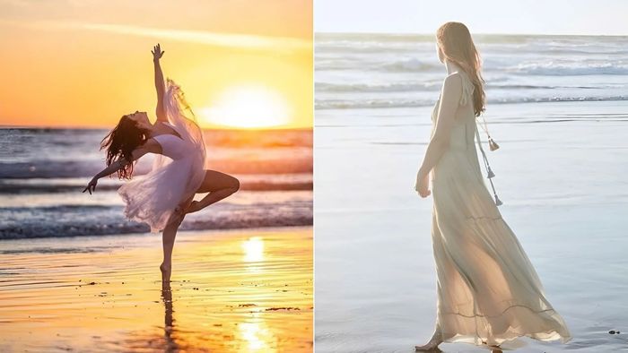 Cách tạo dáng chụp ảnh biển vào buổi sáng sớm khi bình minh lên