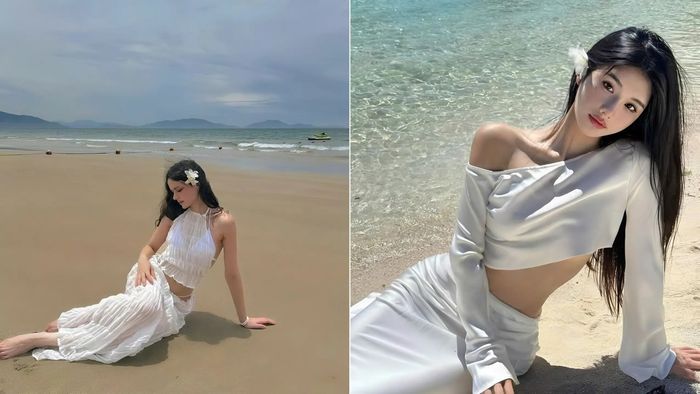 Tạo dáng chụp ảnh biển quyến rũ, tôn lên vẻ đẹp nữ tính của bạn.