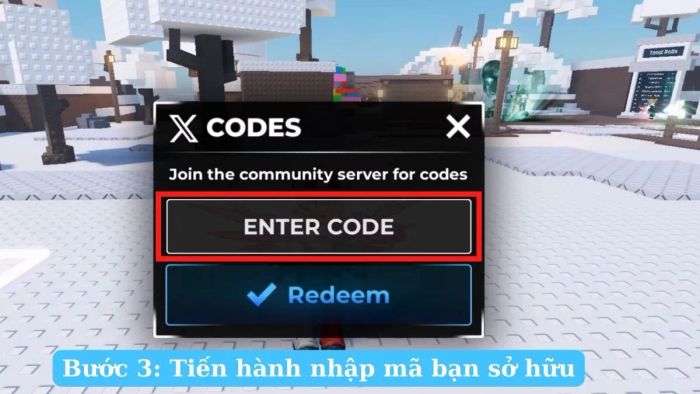Hướng dẫn nhập mã code Jules RNG - bước 3