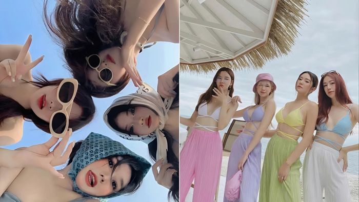 Những kiểu tạo dáng chụp ảnh biển cùng bạn thân thú vị