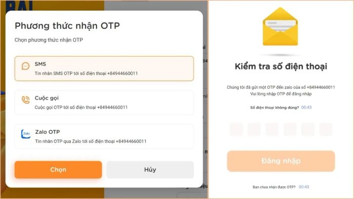 Hướng dẫn đăng ký 5 Phút Thuộc Bài - bước 3