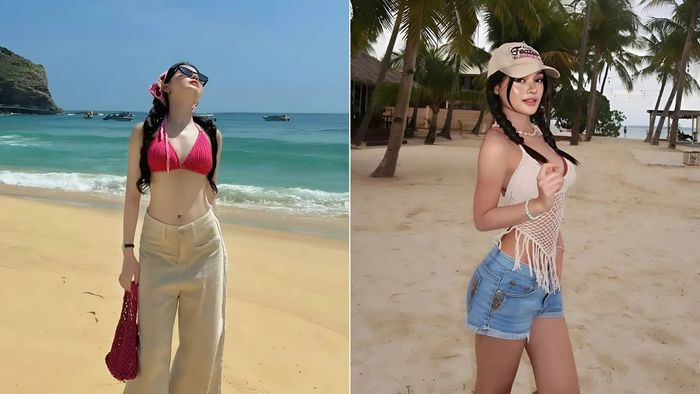 Tạo dáng chụp ảnh biển theo xu hướng thời trang