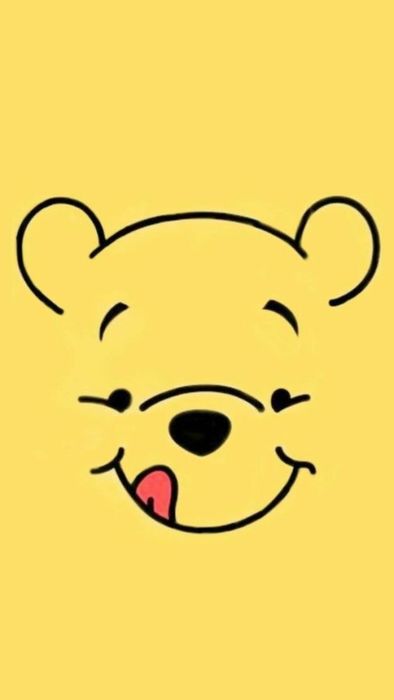 Hình nền hoạt hình màu vàng xinh xắn và dễ thương