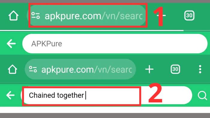 Hướng dẫn tải Chained Together APK trên Android - Bước 1