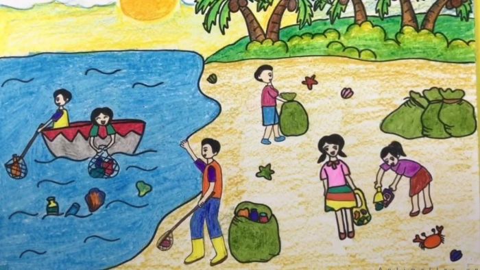 Illustrations of environmental protection around us