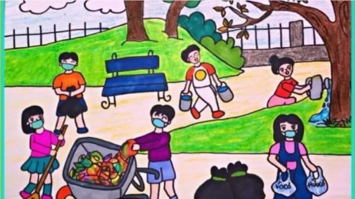 Tải ảnh tranh vẽ bảo vệ môi trường xung quanh một cách sinh động