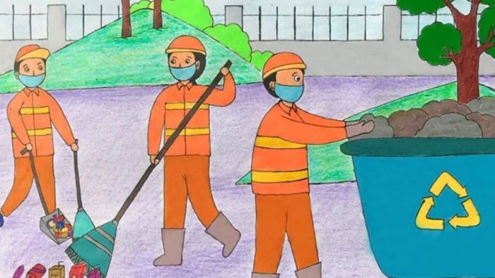 Mẫu tranh vẽ về việc bảo vệ môi trường xung quanh chúng ta
