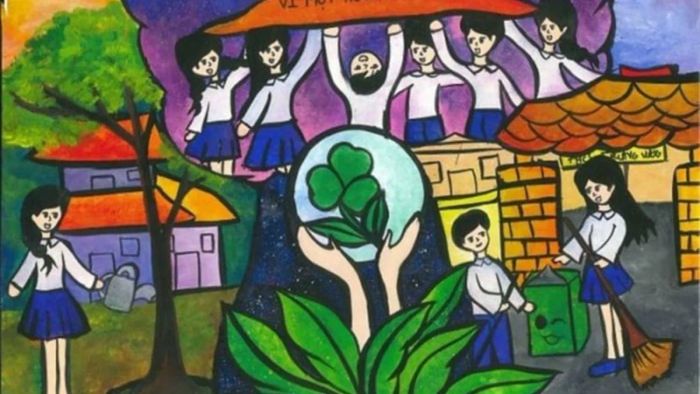 Vẽ tranh bảo vệ môi trường là bảo vệ tương lai của chúng ta