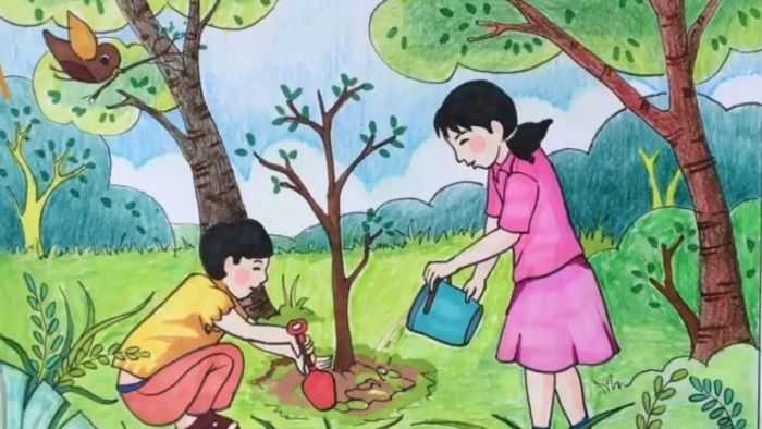 Hình ảnh vẽ tranh đẹp nhất về bảo vệ môi trường