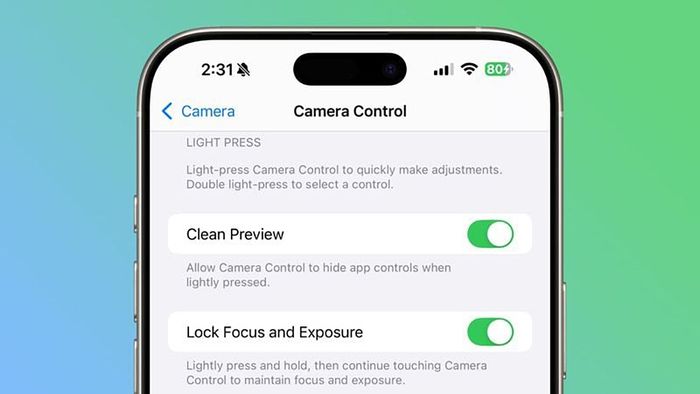Điều khiển Camera có một số thay đổi mới trong iOS 18.3 beta 3
